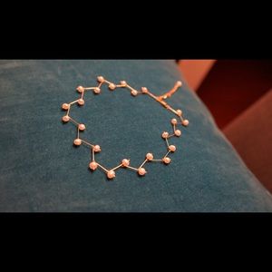 Fresh pearls zigzag choker necklace adjustable